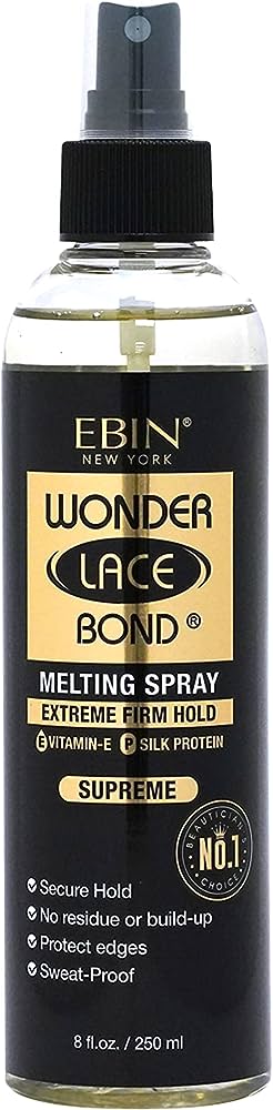 Wonder Lace Bond Melting Spray Extreme Firm Hold Active Styling Products, Styling Gel, Styling Cream