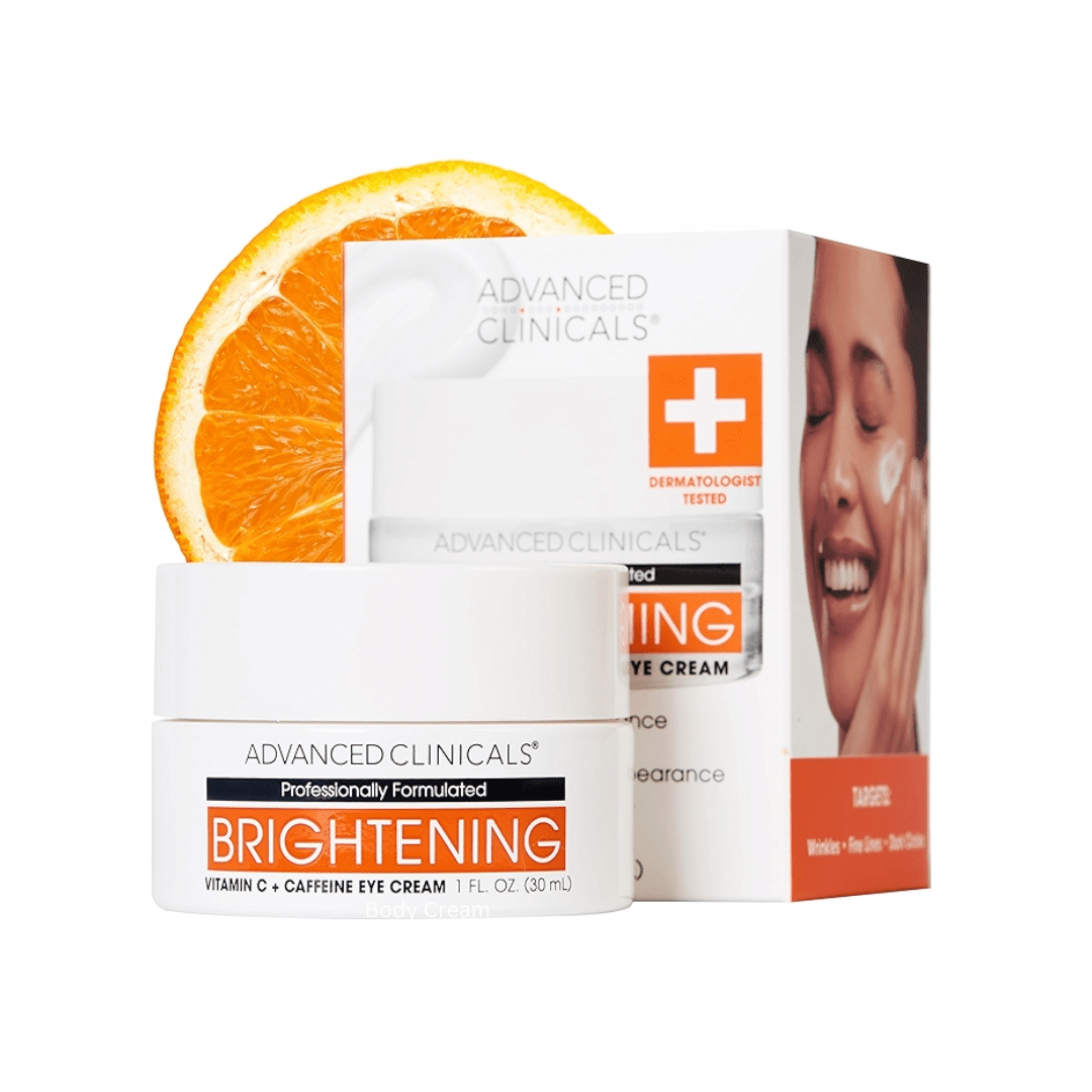Advanced Clinicals Brightening Vitamin C + Caffeine Eye Cream 30ml