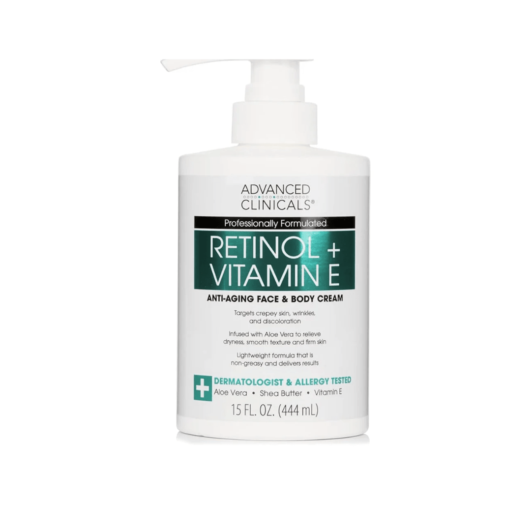 Advanced Clinicals Retinol + Niacinamide Cream 444ml
