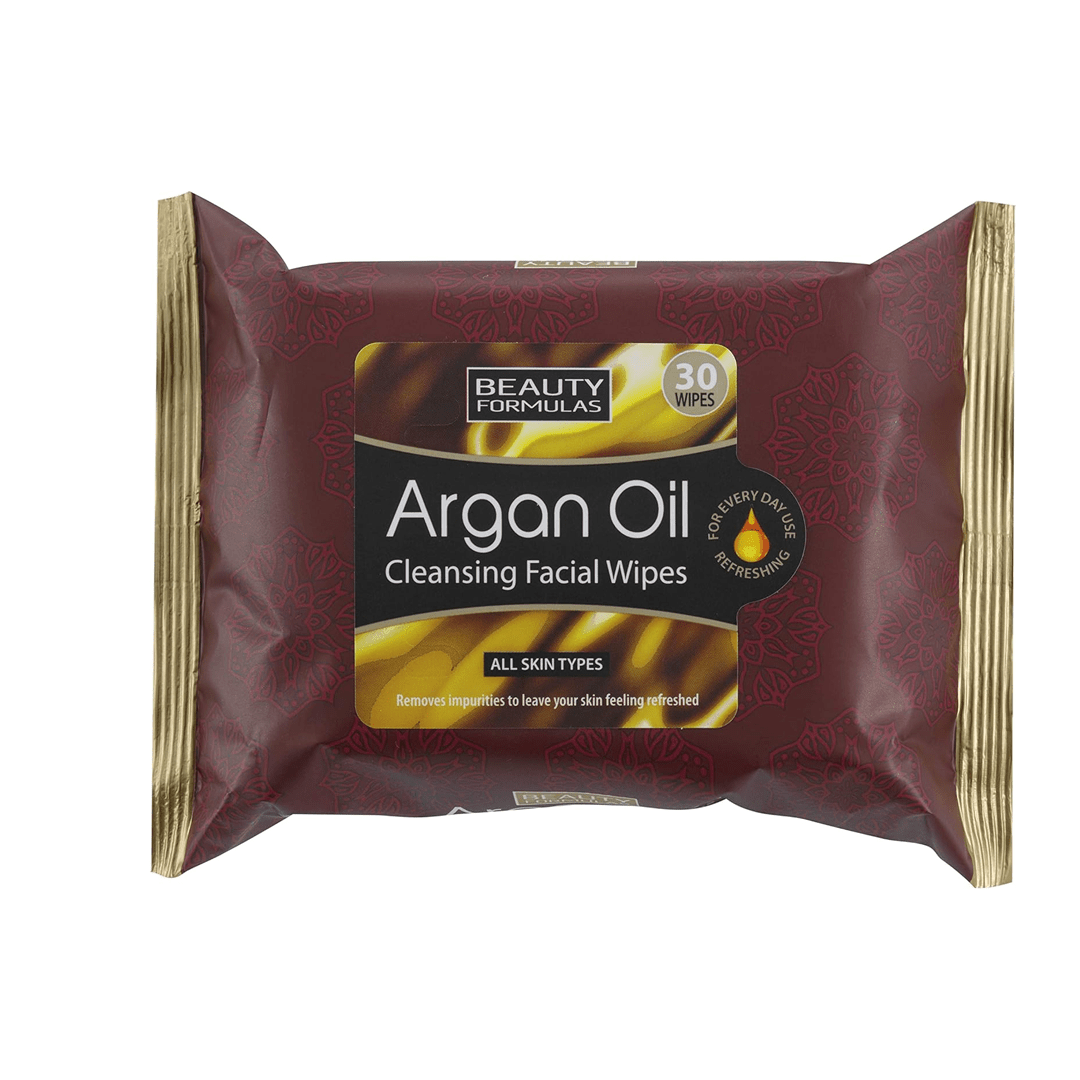 Beauty Formulas Argan Oil Cleansing Facial Wipes – Nourish and Cleanse Your Skin