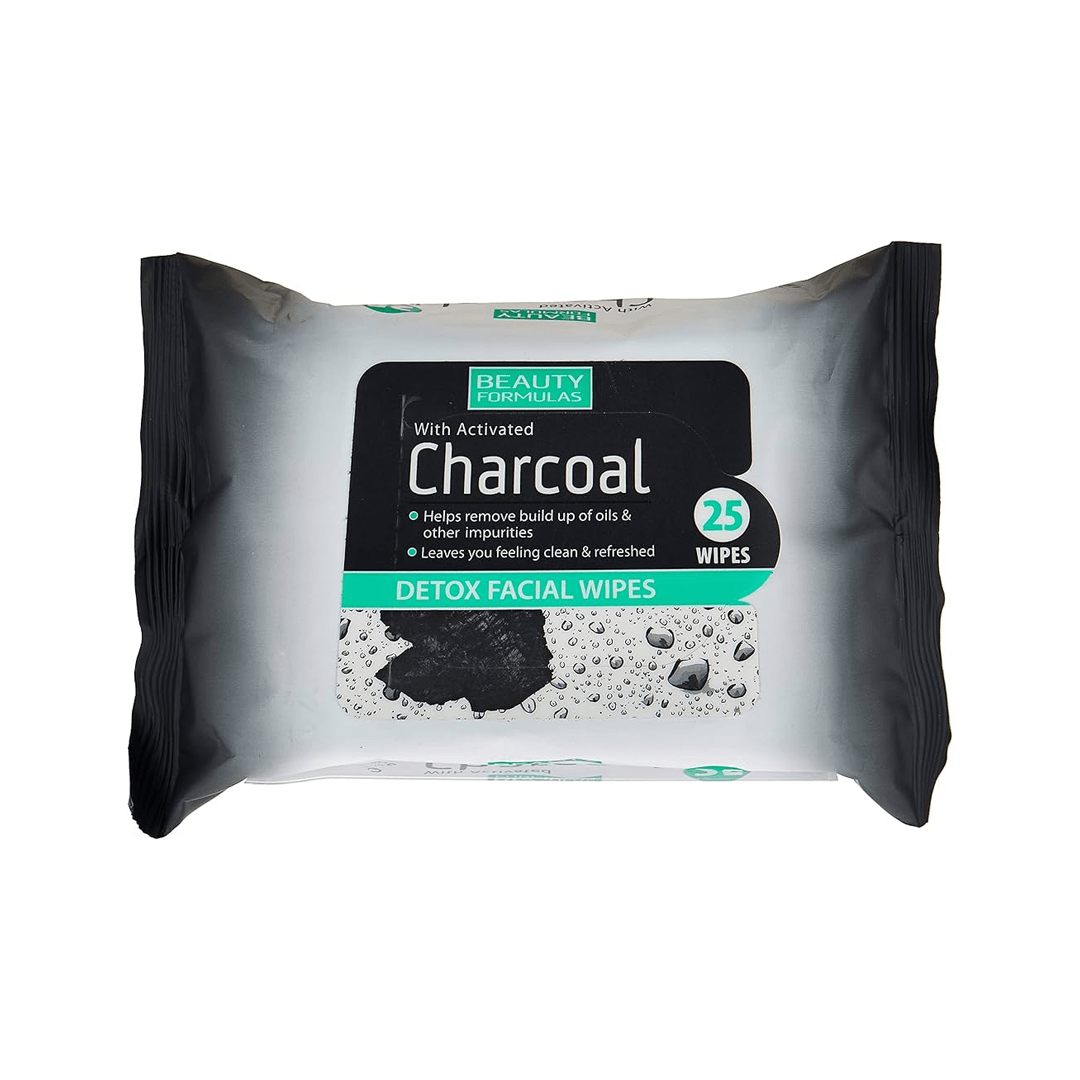 Beauty Formulas Charcoal Detox Facial Wipes