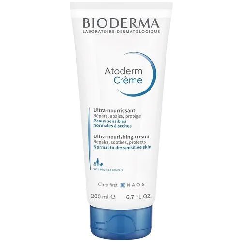 Bioderma Atoderm Creme Ultra-Nourishing - Moisturizer For Normal To Sensitive Dry Skin, 200ml