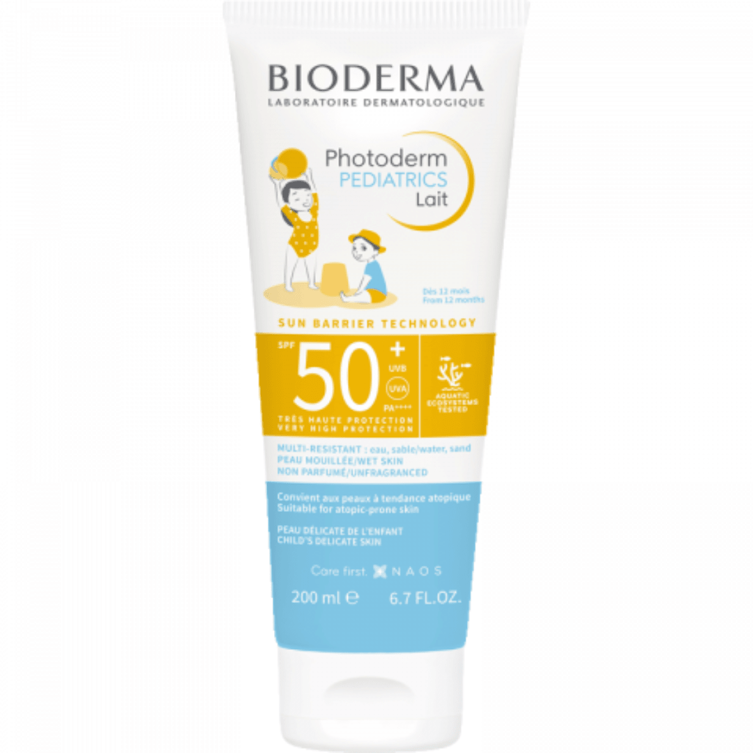 Bioderma Photoderm Pediatrics Lait SPF 50+ UVB (CHILD DELICATE SKIN) From 12 Months - 200ml