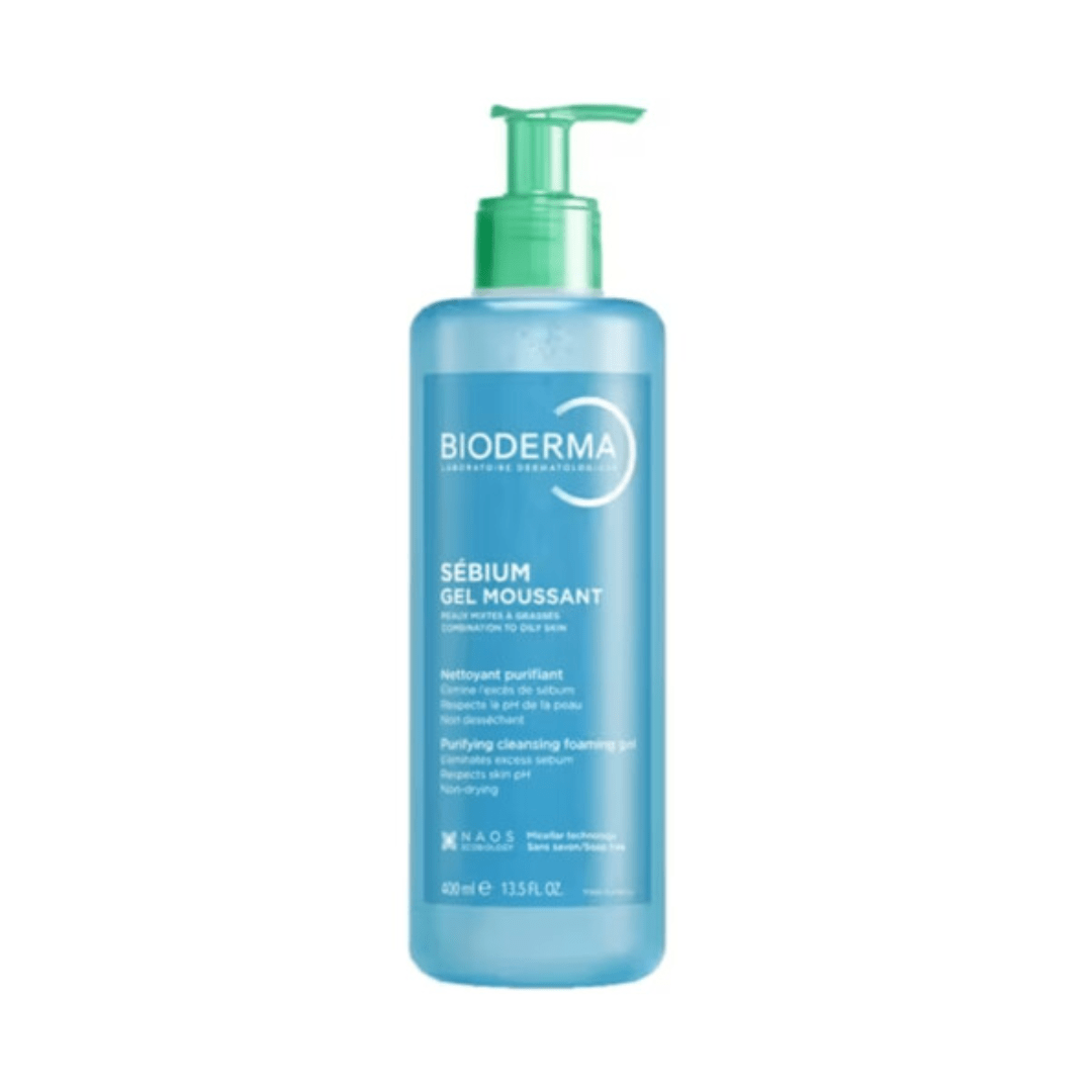 Bioderma Sebium Gel Moussant Purifying Cleansing Foaming Gel - 400ml