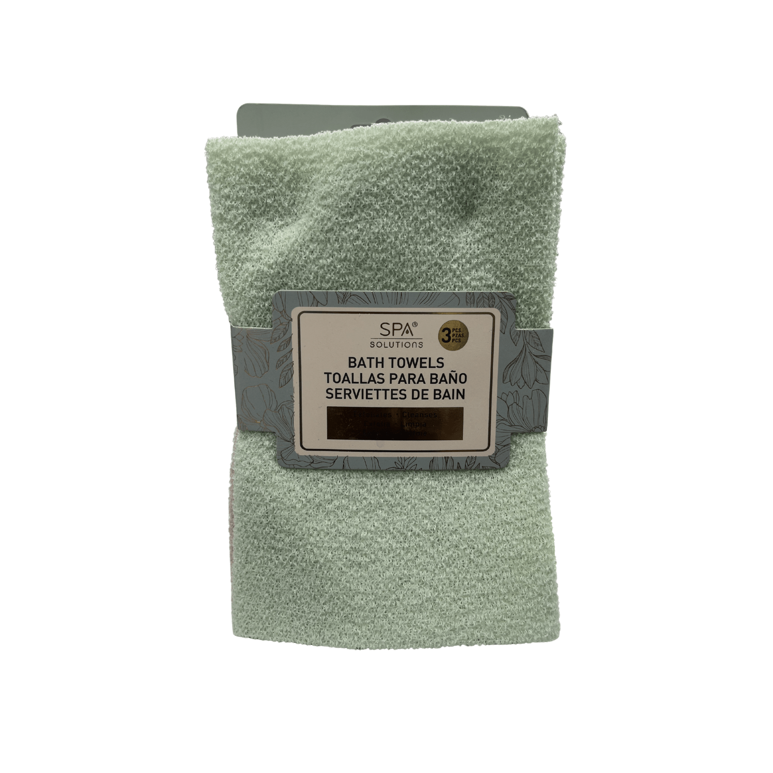 CALA Professional Exfoliating Bath Towels - 3Pcs