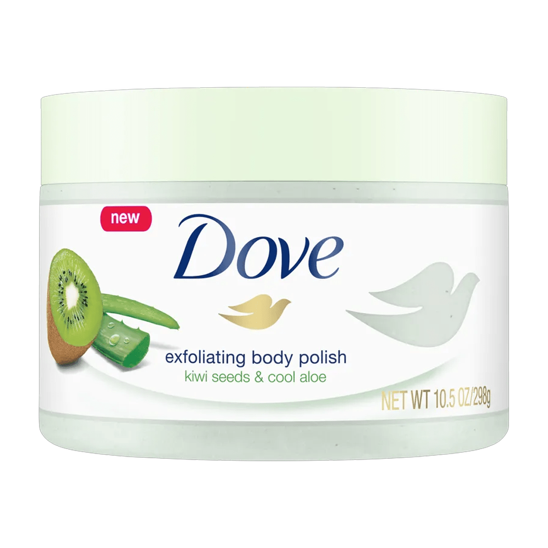 Dove Exfoliating Body Scrub Kiwi Seeds & Cool Aloe Scent 225ml