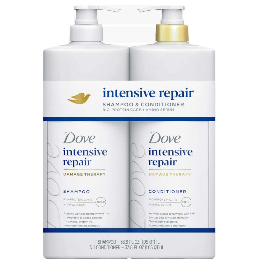 Dove Intensive Repair Damage Therapy Shampoo & Conditioner Bio Protein Care + Amino Serum 1l