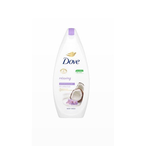 Dove Relaxing Jasmine & Coconut Milk 0% sulfate SLES Body wash 750ml 25.3 fl oz e