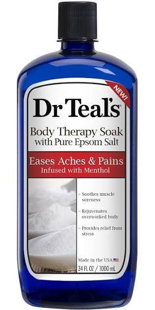 Dr Teal’s Body Theraphy Soak With Pure Epsom Salt Eases Aches & Pains Infused With Menthol - 1000ml