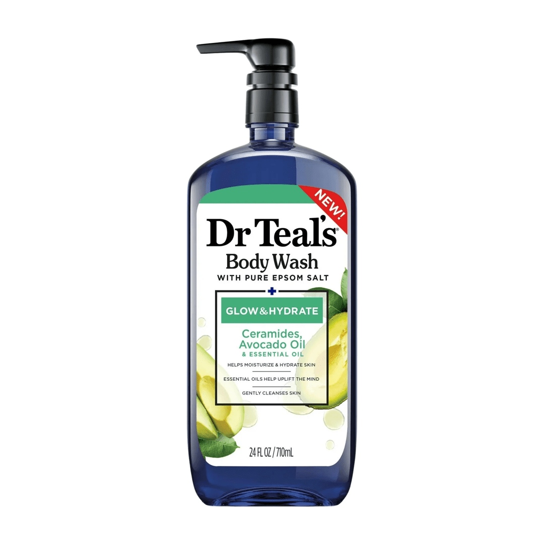 Dr Teal's Body Wash Glow & Hydrate With Ceramides, Avocado Oils 710ml – Nourish Your Skin
