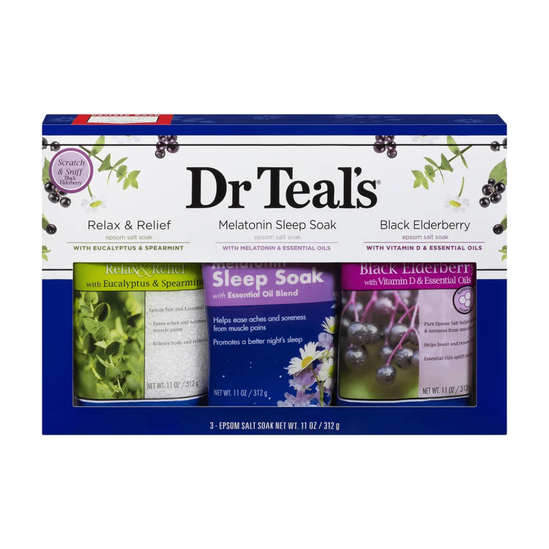 Dr Teal’s Relax & Relief, Melatonin Sleep Soak, Black Elderberry