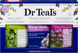 Dr Teal’s Relax & Relief, Melatonin Sleep Soak, Black Elderberry