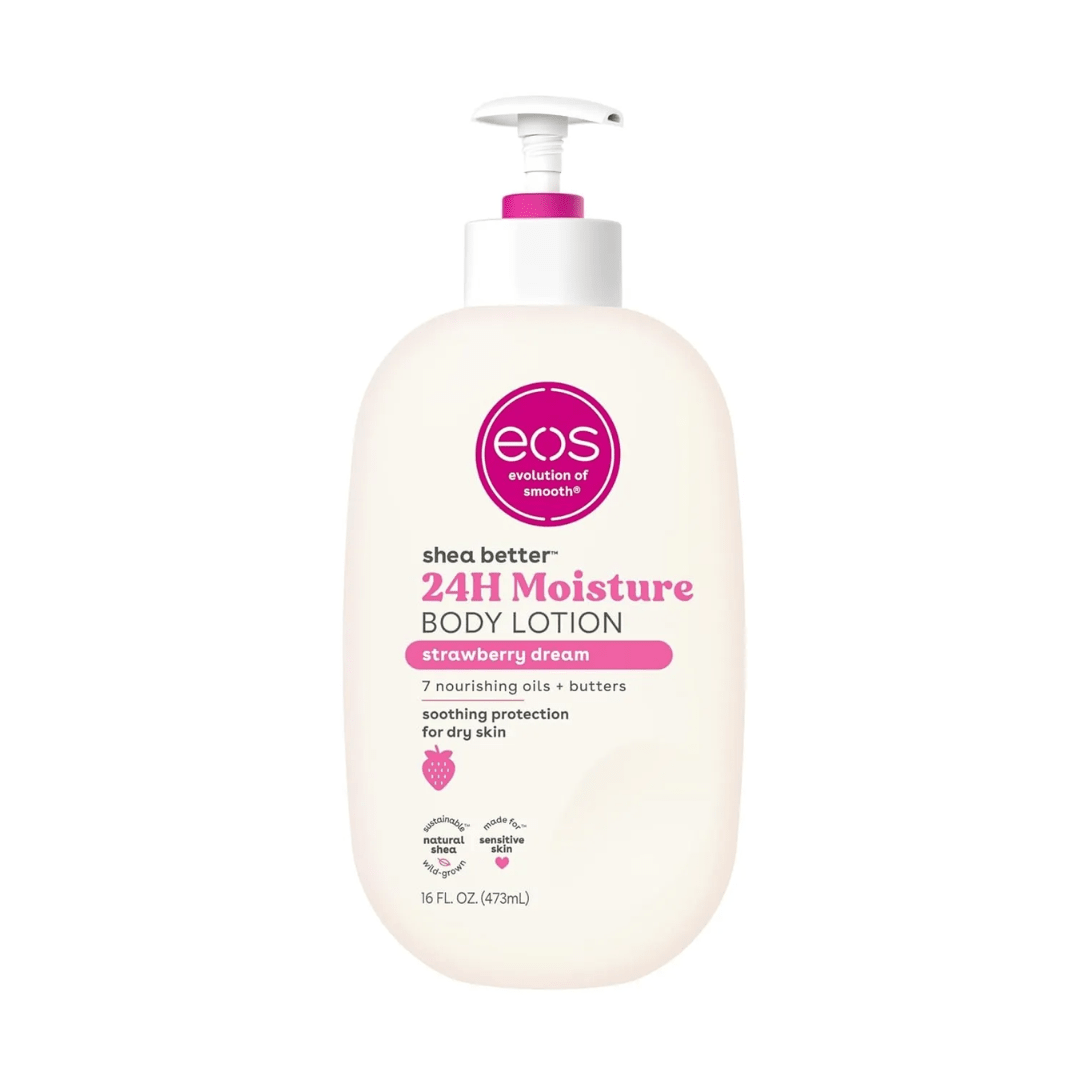 EOS Shea Butter 24H Moisture Body Lotion - Strawberry Dream - 473ml