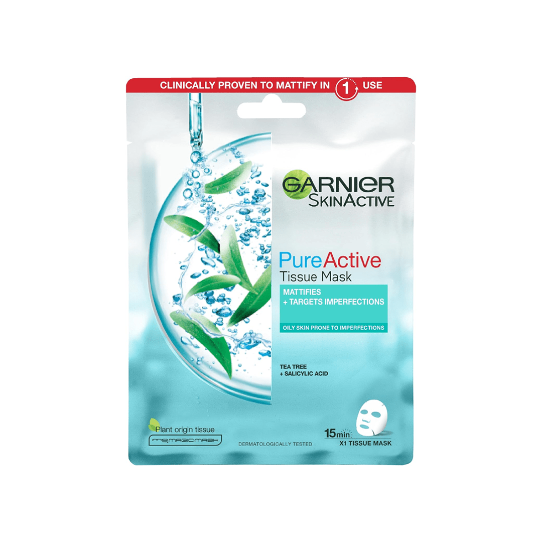 Garnier Active Tissue Mask 23g – Instant Hydration & Skin Refresh