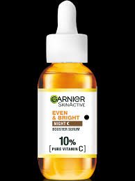 Garnier Even & Bright Night Booster Serum 10% Vitamin C 30ml – Brighten & Even Skin Tone