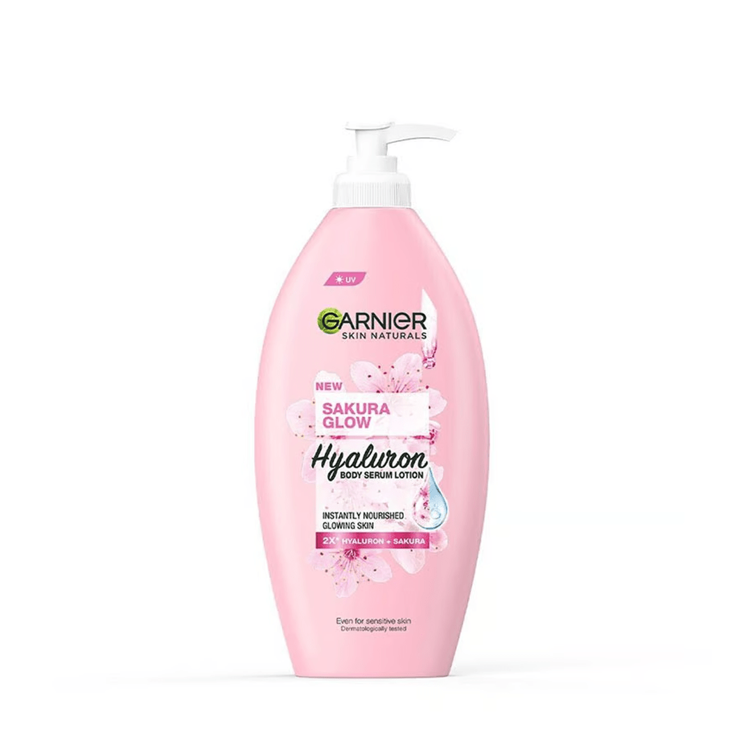 Garnier Sakura Glow Hyaluron Body Serum Lotion 400ml – Hydrate and Glow