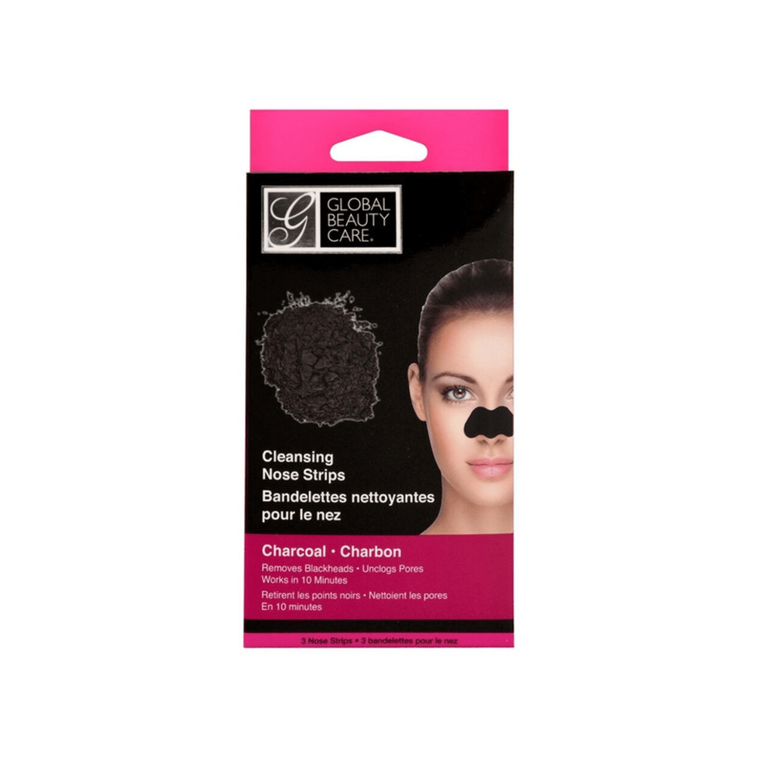 Global Beauty Care Deep Cleansing Charcoal Nose Strips