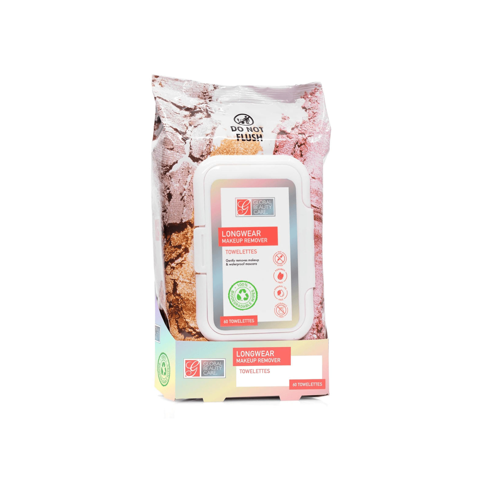 Global Beauty Care Longwear Makeup Remover - 60 Towelettes