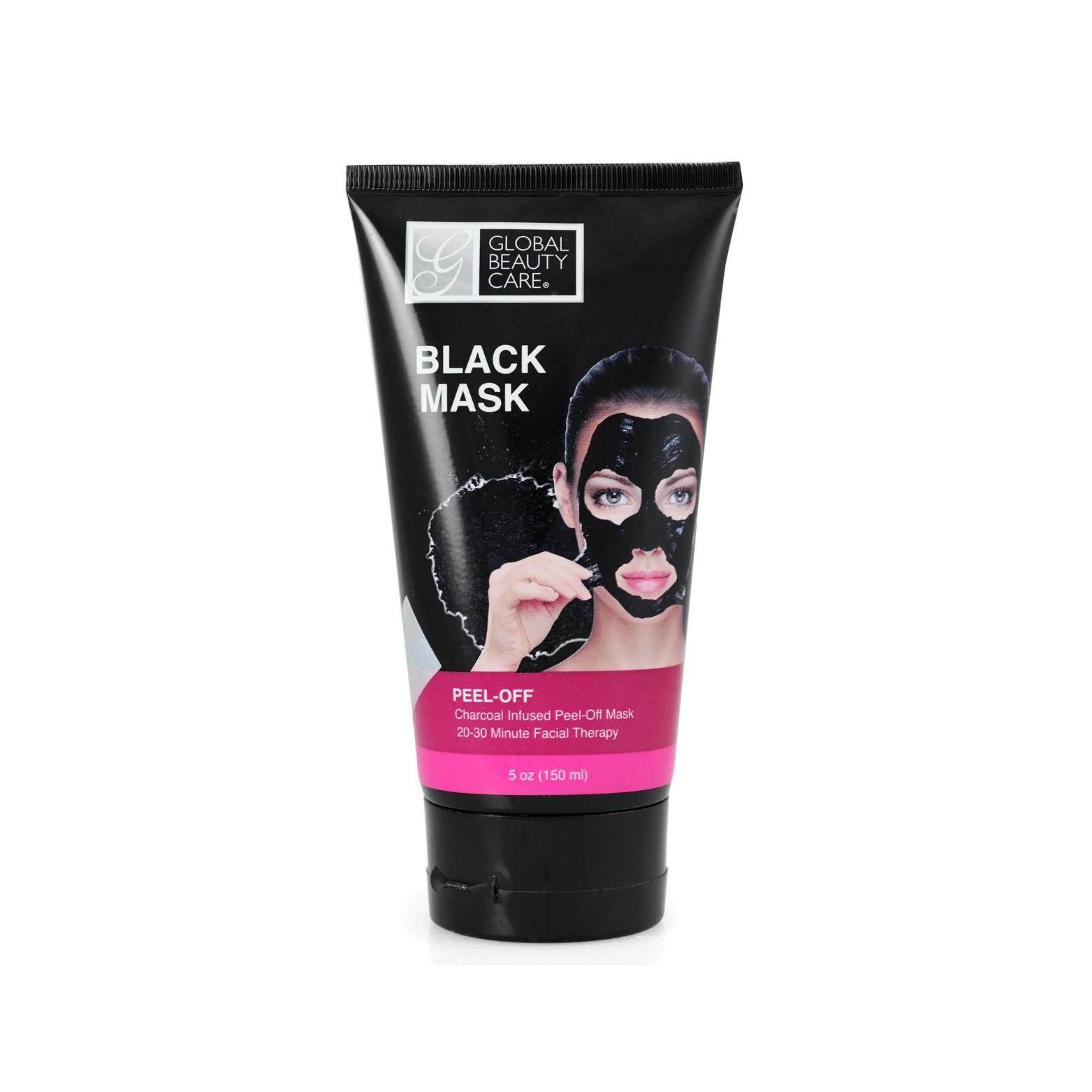 Global Beauty Care Peel-Off Black Mask with Charcoal - 5 oz (150ml)