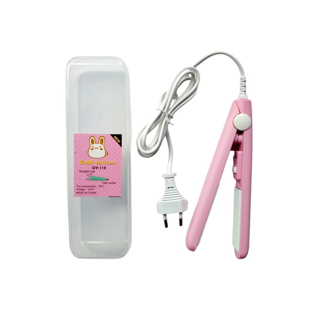Gold Vatican Mini Hair Straightener – Sleek Styling On the Go