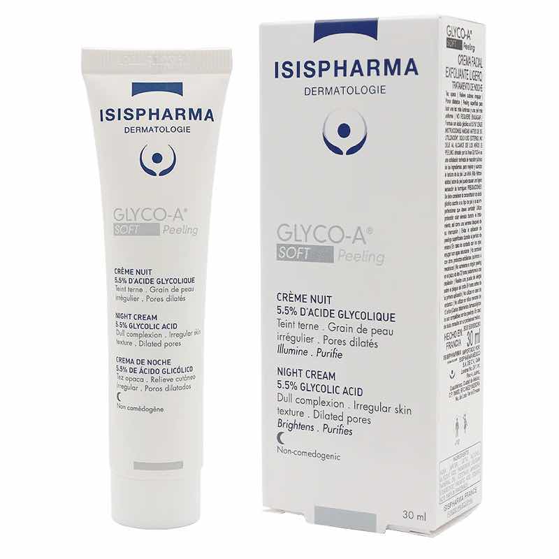 Isispharma Glyco-A Soft Peeling 30 ml Night cream with 5.5% glycolic acid