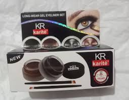 Karite Long Wear Gel Eyeliner Set – Intense Color, All - Day Hold