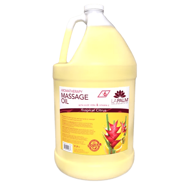 La Palm Aromatheraphy Tropical Citrus Massage Oil 1 Gallon
