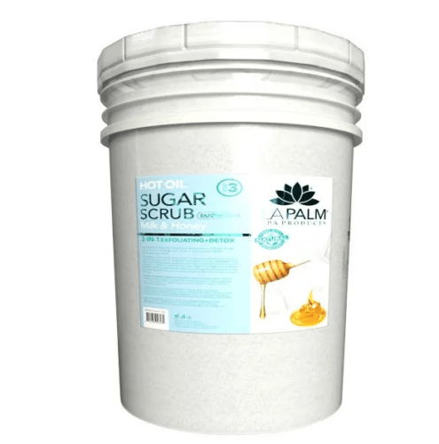 La Palm Organic Hot Oil Sugar Scrub bucket - Milk&Honey