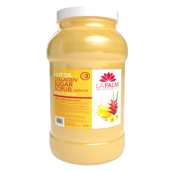 La Palm Organic Hot Oil Sugar Scrub - Tropical Citrus Gal