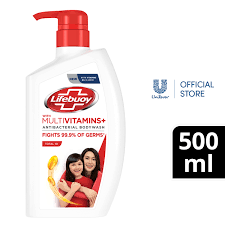 Lifebuoy With Multivitamins+ Antibacterial Body Wash 500ml – Advanced Germ Protection & Nourishment