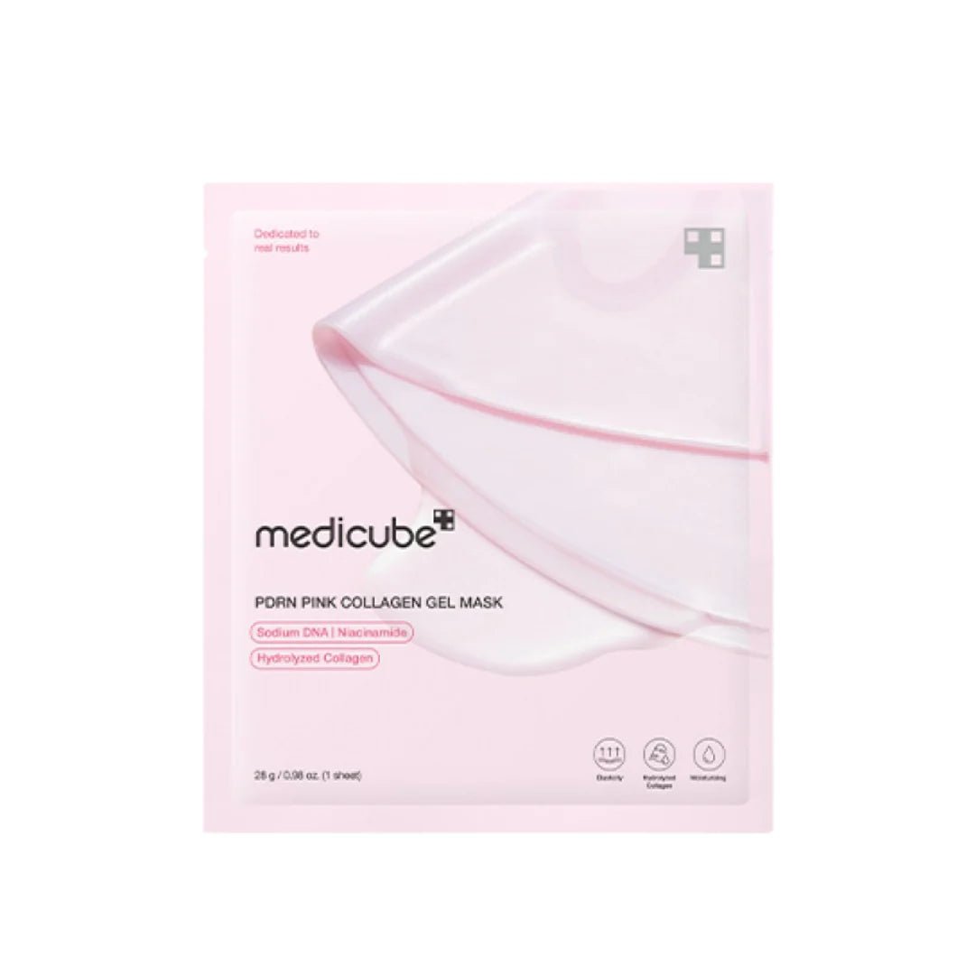 Medicube PDRN Pink Collagen Gel Mask (1EA) | Firming, Hydrating, Skin Repair Sheet Mask