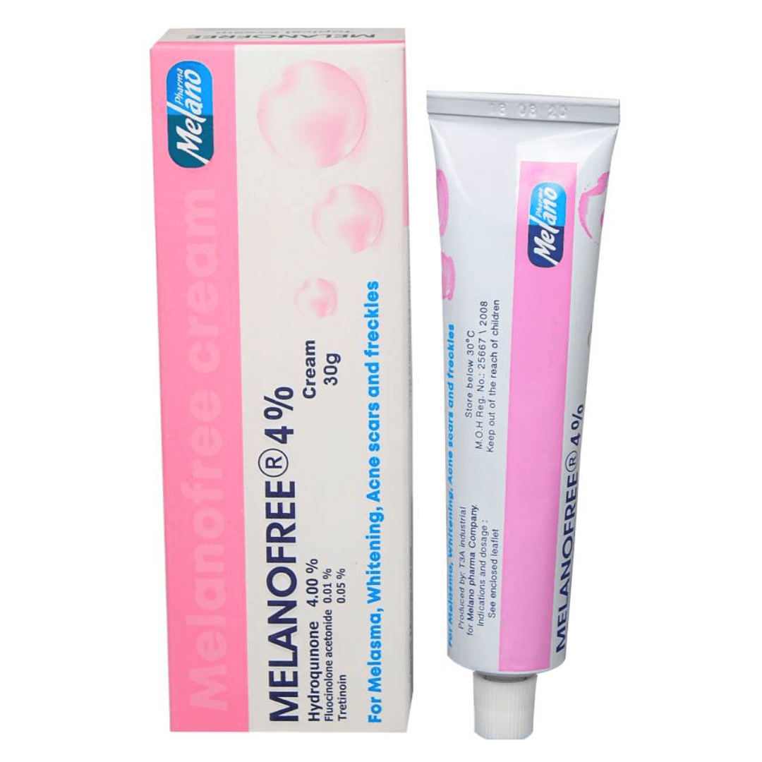 Melanofree 4% Hydroquinone Tube Cream - 30g