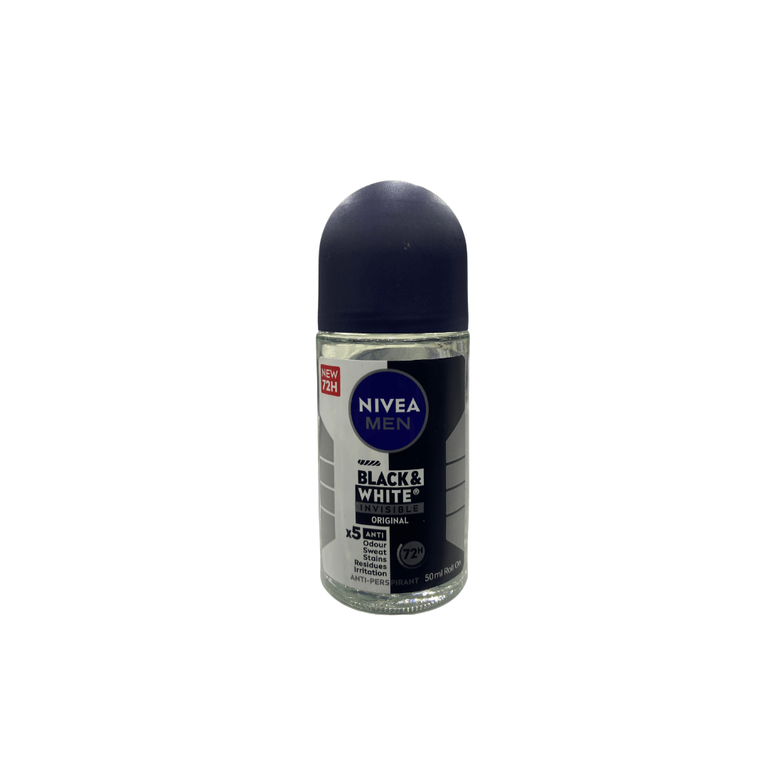 Nivea Men Rollon Invisible Black and White 50ml