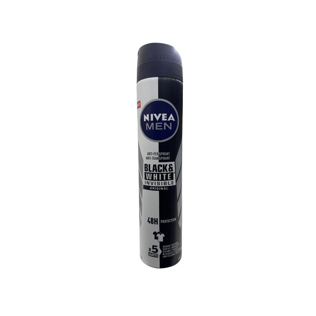 Nivea Men Spray Invisible Black and White 48H Protection Spray 200ml