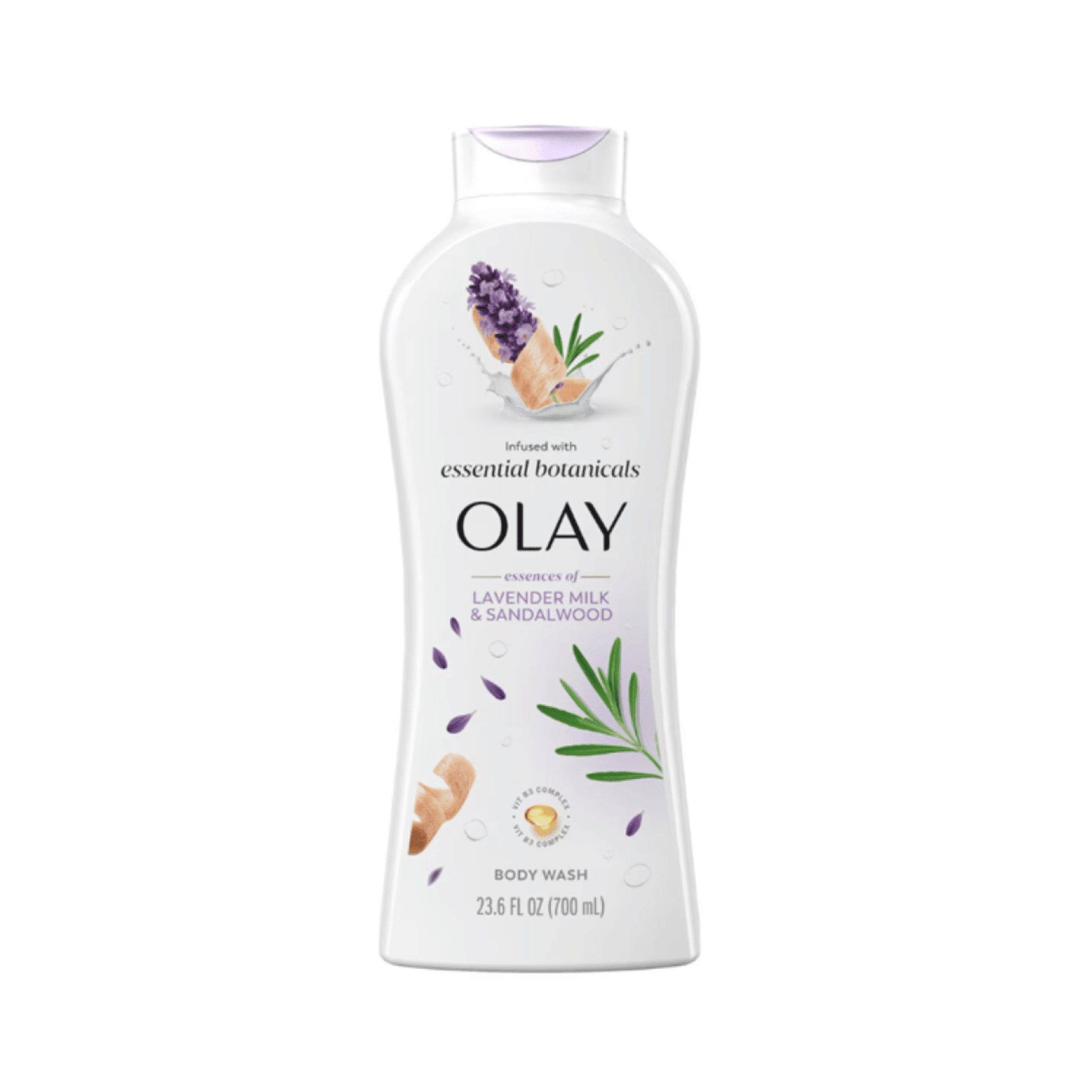 Olay Essential Botanicals Body Wash (LAVENDER MILK & SANDALWOOD) - 700ml