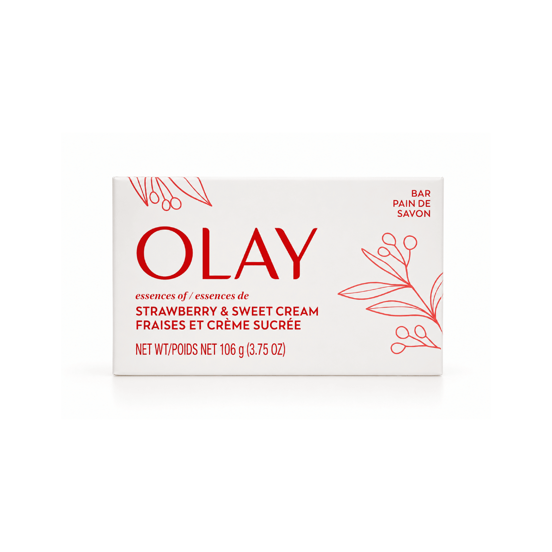 Olay Strawberry & Sweet Cream Bar Soap - 106g