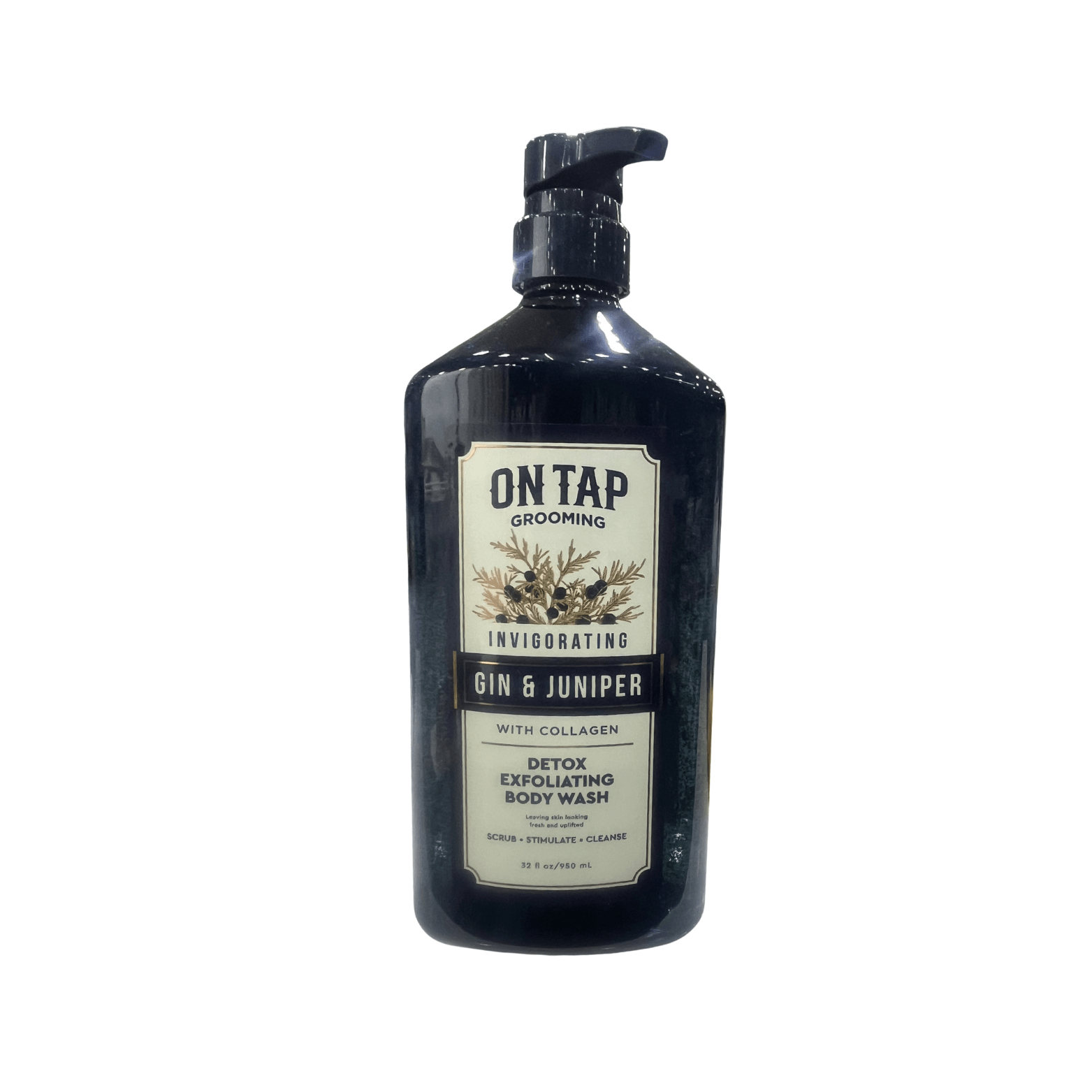 On Tap Grooming Invigorating Gin & Juniper Detox Exfoliating Body Wash - 950ml