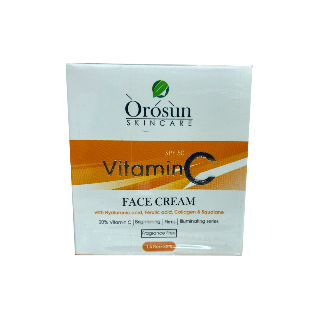 Orosun SkinCare Vitamin C SPF 50 Face Cream 50ml – Brightening & Sun Protection in One