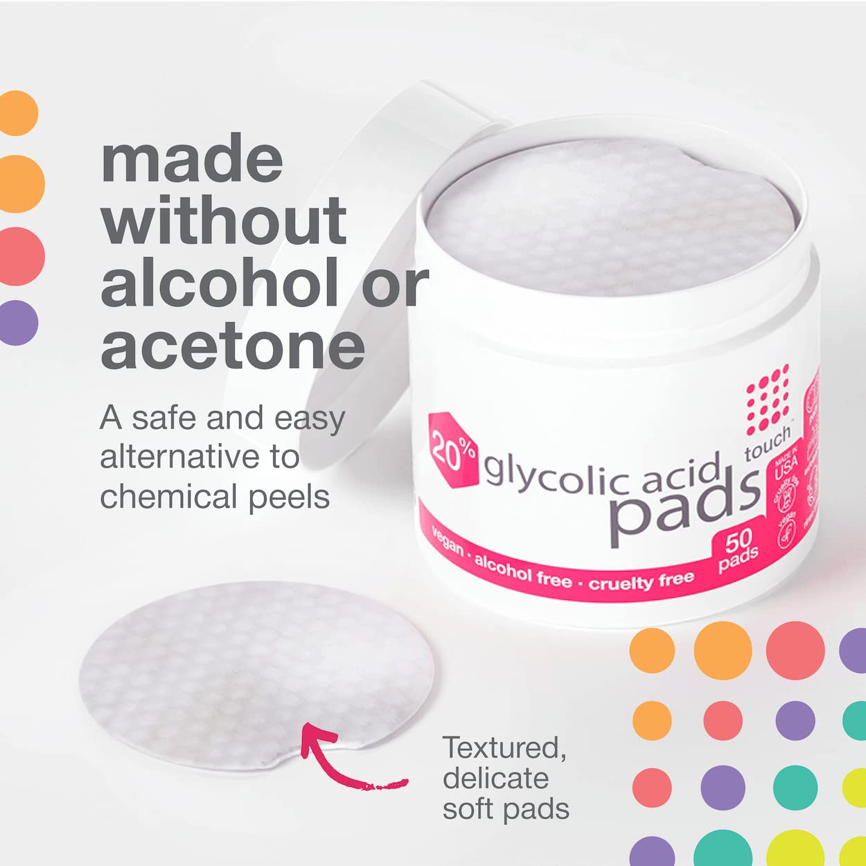 PRE-ORDER Touch Glycolic Acid 20% Pads