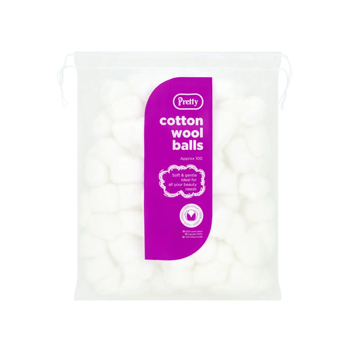 Pretty Cotton Wool Balls Approx 100