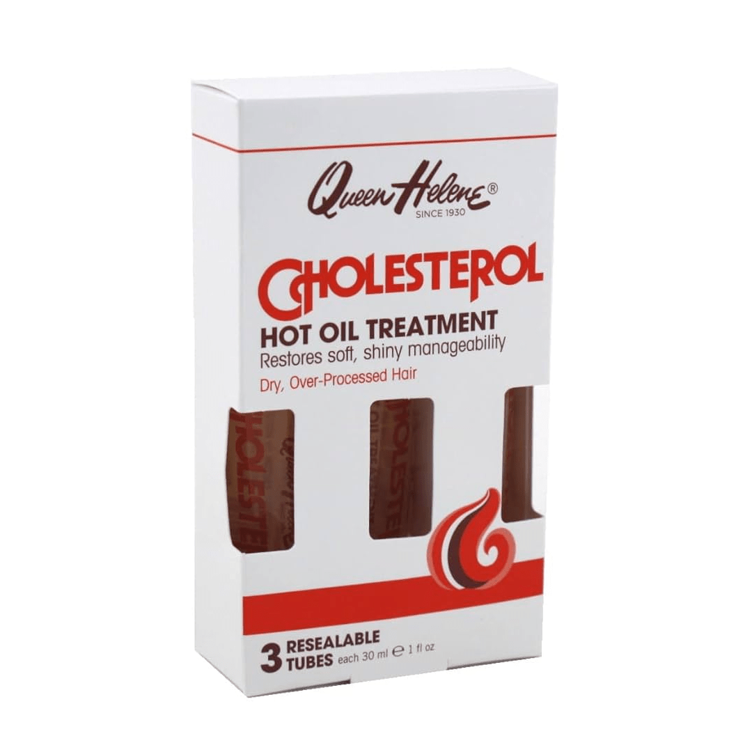 Queen Helene Cholesterol Hot Oil Treatment 3 Resealable Tubes each 30ml