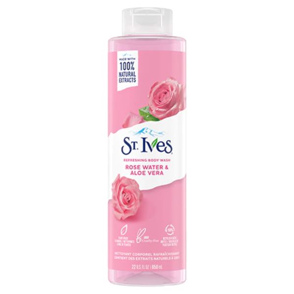 St. Ives Rose Water & Aloe Vera Refreshing Body Wash 650Ml