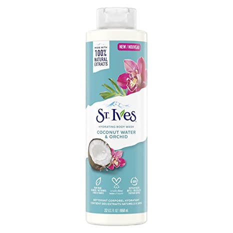 ST.IVES COCONUT WATER AND ORCHID BODY WASH 650ML