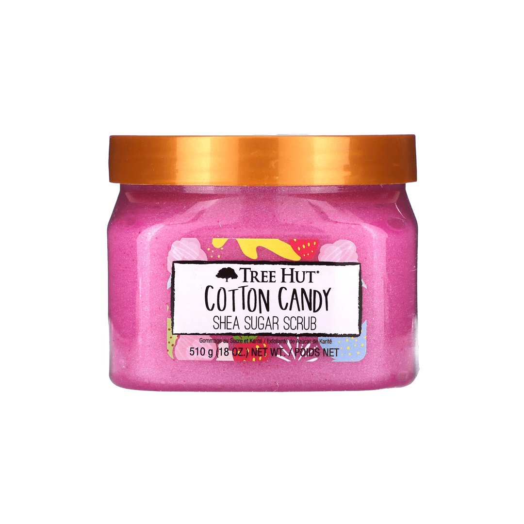 Tree Hut Shea Sugar Scrub Cotton Candy 510g | Sweet & Smooth Exfoliation 510g