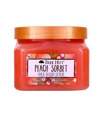 Tree Hut Shea Sugar Scrub Peach Sorbet | Exfoliate & Hydrate for Smooth Skin