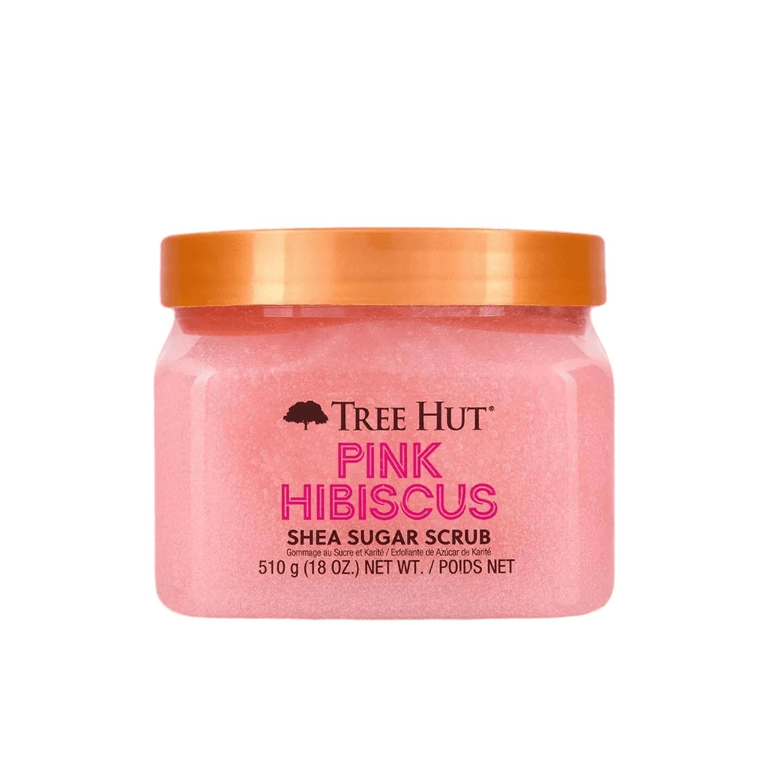 Tree Hut Shea Sugar Scrub Pink Hibiscus 510g | Exfoliating & Hydrating Body Scrub 510g
