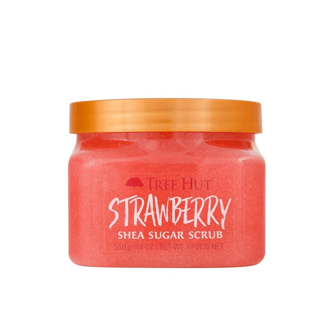 Tree Hut Shea Sugar Scrub Strawberry 510g | Hydrating & Exfoliating Body Scrub 510g