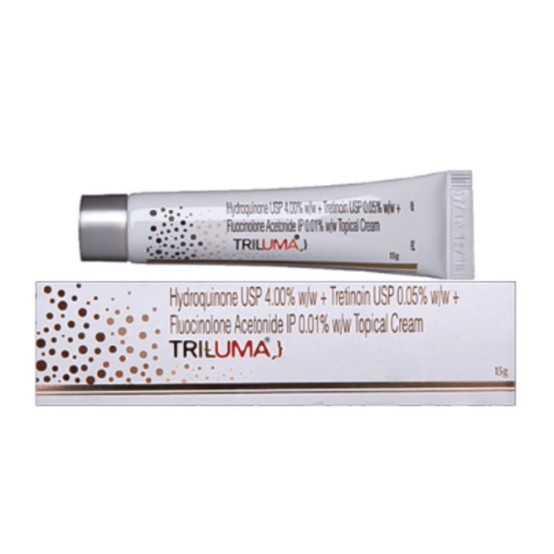 Triluma Hydroquinone USP 4.00% w/w Tretinoin USP 0.05% w/w + Flucinolone Acetonide IP 0.01% Topical Cream - 15g