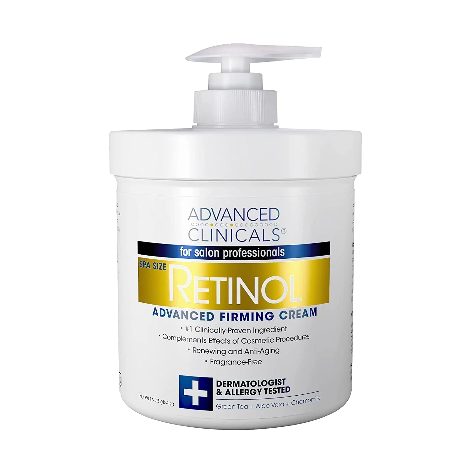 Advanced Clinicals Retinol Firming Cream 16oz