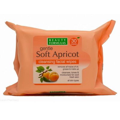 Beauty Formulas Gentle Soft Apricot Facial Wipes